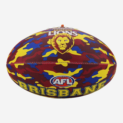 AFL Camo Club Football - Brisbane Lions - Size 5 - Game Ball