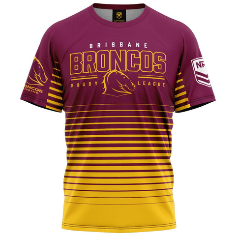 NRL Kids Game Time Tee Shirt - Brisbane Broncos - Infant Baby Child T-Shirt