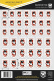 NRL A4 Decal Sheet - St George Illawarra Dragons - Sticker