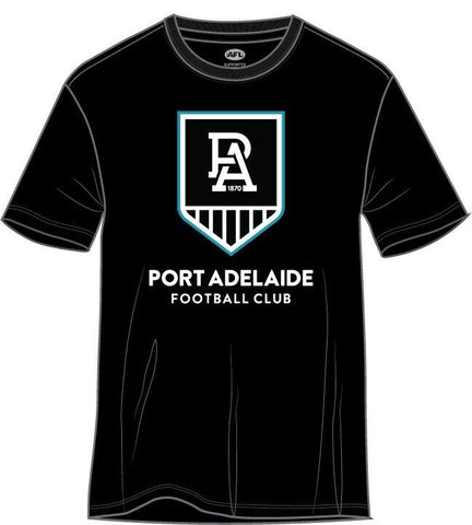 AFL Logo Tee Shirt - Port Adelaide Power - Mens T-Shirt