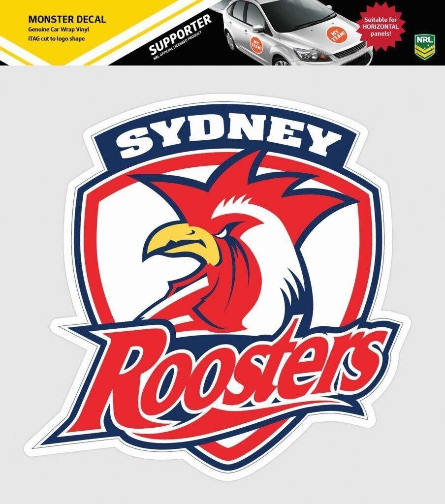 NRL Truck Decal - Sydney Roosters - Sticker - Team Logo - 470mm