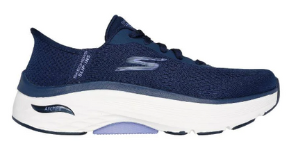 SKECHERS Slip In Max Cushioning Arch Fit Shoe - Paramount - Navy/Lavender-Womens