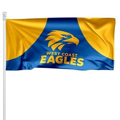 AFL Pole Flag - West Coast Eagles - 90cm x 180cm - Steel Eyelets