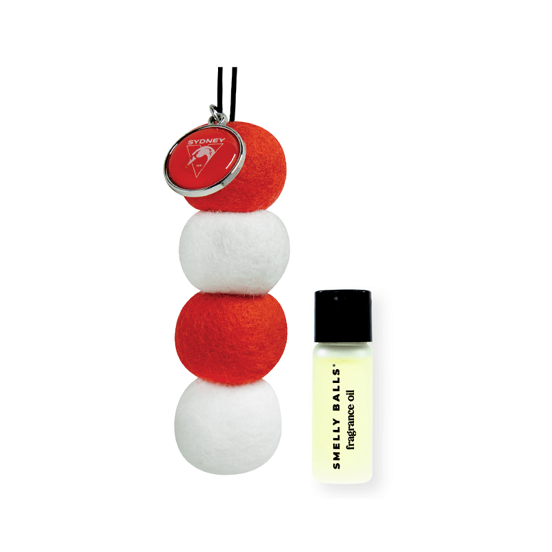 AFL Smelly Balls Set - Sydney Swans - Re-useable Car Air Freshener