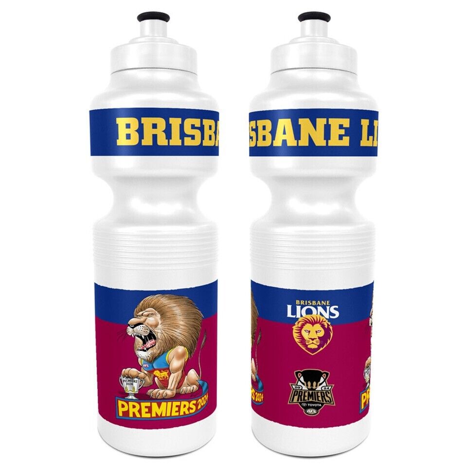 AFL 2024 PREMIERS CARICATURE DRINK BOTTLE - BRISBANE LIONS - ETA DEC 2024 - PH2