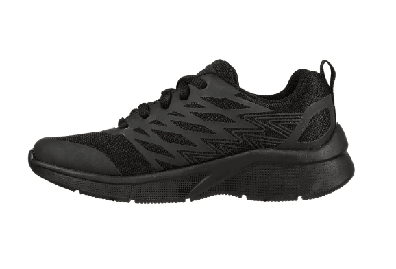 SKECHERS Microspec Quick Sprint - School Shoe - Black/Black - Kids