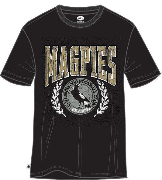 AFL Arch Graphic Tee Shirt - Collingwood Magpies - Mens T-Shirt