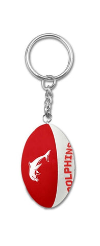 NRL Ball Keyring - Dolphins - Key ring - Rugby League
