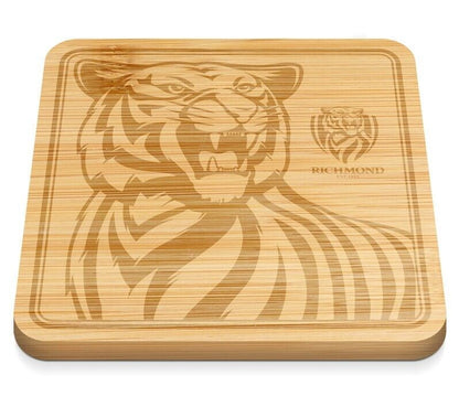 AFL Cheeseboard - Richmond Tigers - 35 x 35 x 1.5cm - Serving Board