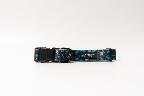 AFL Adjustable Dog Collar - Port Adelaide Power - Small To Large -Strong Durable