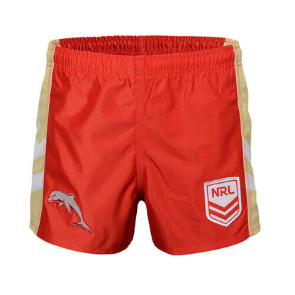 NRL Supporter Footy Shorts - Dolphins - Youth - Kids