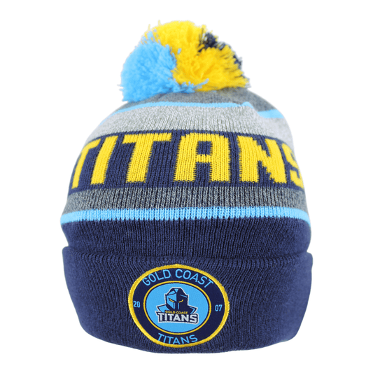 NRL Tundra Beanie - Gold Coast Titans - Winter Hat - Adult - OSFM