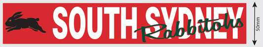 NRL Car Window Decal - South Sydney Rabbitohs - Sticker 280mm