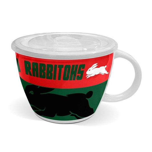 NRL Soup Mug with Lid - South Sydney Rabbitohs - Ceramic - 850mL Capacity