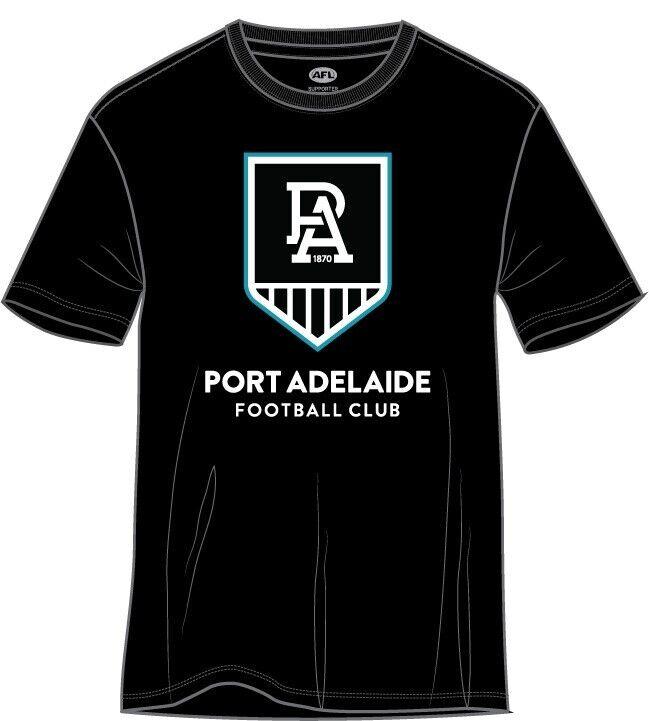 AFL Logo Tee Shirt - Port Adelaide Power - Mens T-Shirt