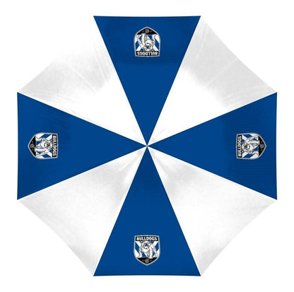 NRL Compact Umbrella - Canterbury Bulldogs - Rain - Glovebox - 60cm Length W17cm