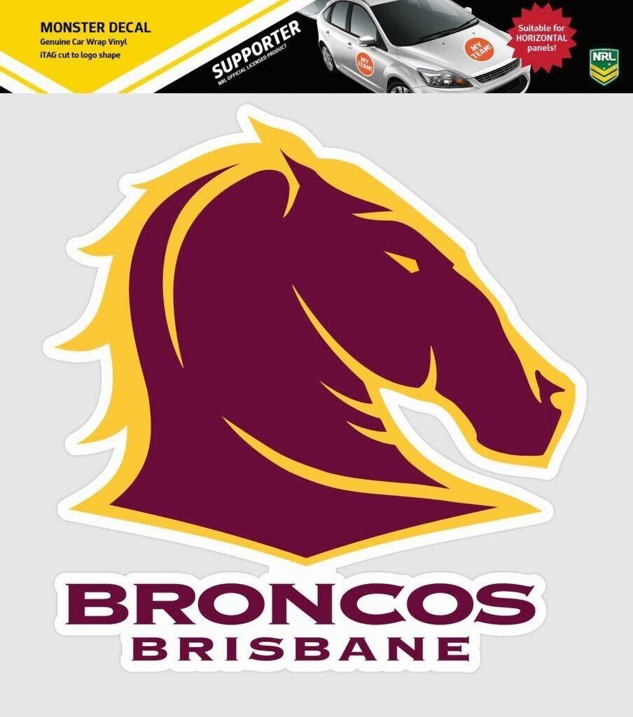 NRL Truck Decal - Brisbane Broncos - Sticker - Team Logo - 470mm