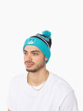 BBL Pom Pom Knit Beanie - Brisbane Heat - Adult - OSFM