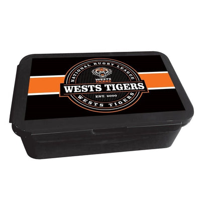 NRL Bento Lunch Box - West Tigers - 14cm x 20.1cm x 7.1cm