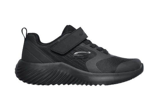 SKECHERS Bounder Gorven Shoe - School Shoe - Black/Black - Kids