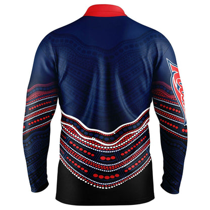NRL Indigenous Fishing Polo Tee Shirt - Sydney Roosters - Adult