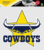 NRL Truck Decal - North Queensland Cowboys - Sticker - Team Logo - 470mm