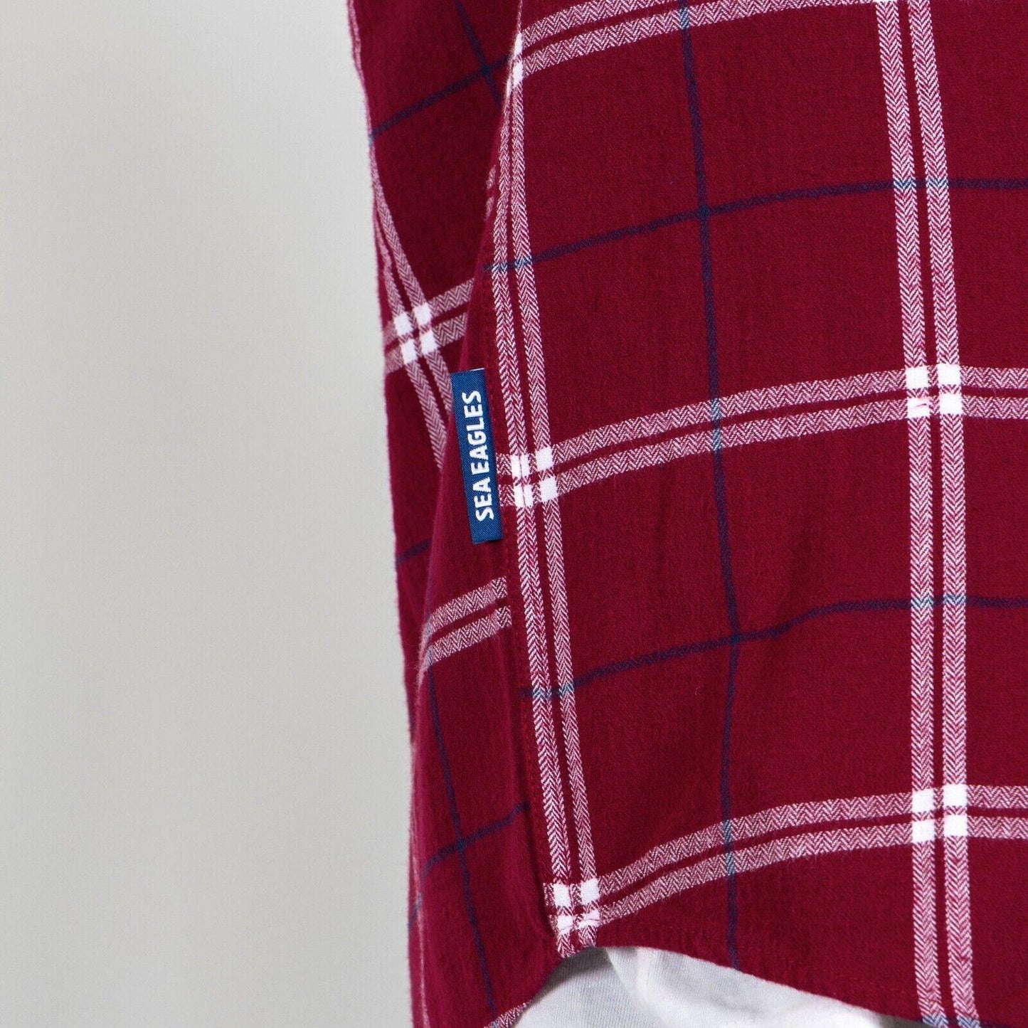 NRL 'Mustang' Flannel Polo - Manly Sea Eagles - Flanno Shirt
