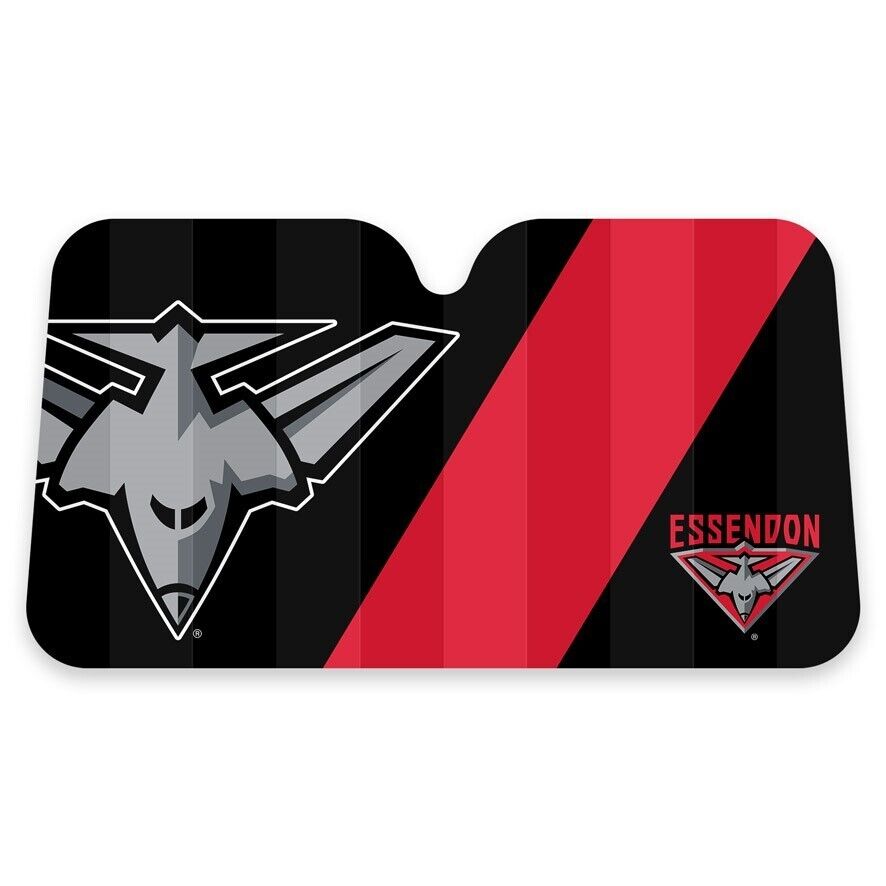 AFL Car Sunshade - Essendon Bombers - 130cm x 70cm