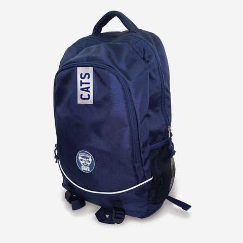 AFL Stirling Backpack - Geelong Cats - 49x32x12cm - Nylon Bag