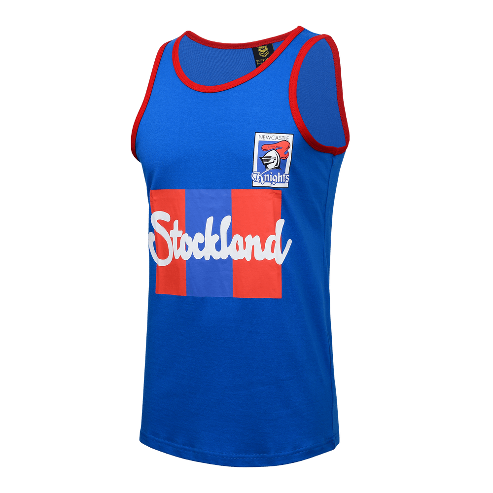 NRL Cotton Retro Singlet - Newcastle Knights - Mens - Heritage