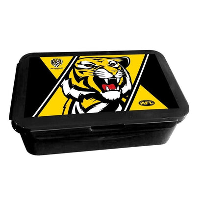 AFL Bento Lunch Box - Richmond Tigers - 14cm x 20.1cm x 7.1cm