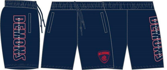 AFL Performance Shorts - Melbourne Demons - Supporter - Adult - Mens
