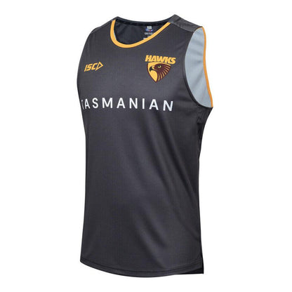 AFL 2024 Training Singlet - Hawthorn Hawks - Carbon - Adult - Mens