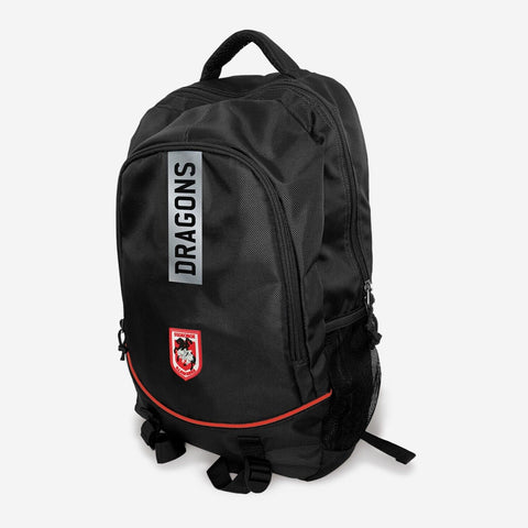 NRL Stirling Backpack - St George Illawarra Dragons - 49x32x12cm - Nylon Bag