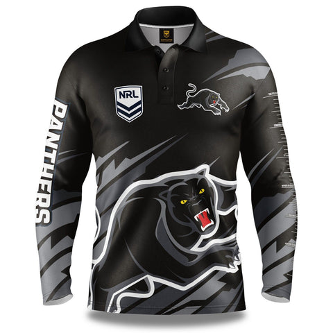 NRL 'Ignition' Fishing Shirt - Penrith Panthers - Adult - Mens - Polo