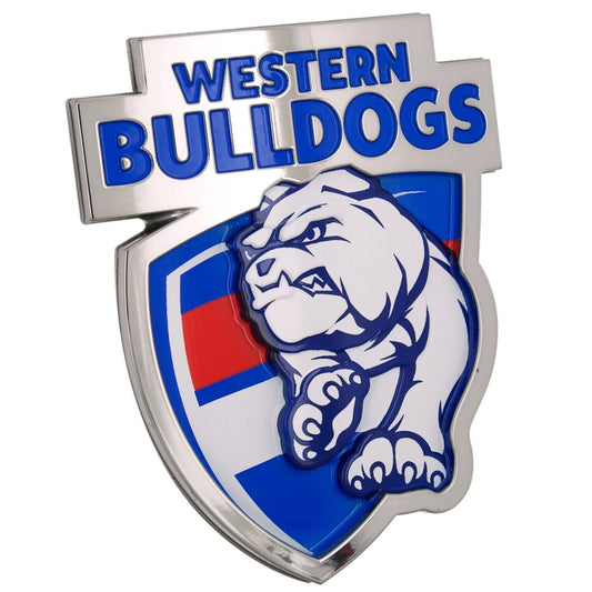 AFL 3D Chrome Emblem - Western Bulldogs - Supporter Car Badge