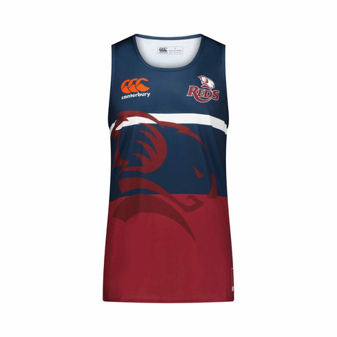 2024 Training Singlet - QLD REDS - Mens - Maroon - Queensland - Shirt