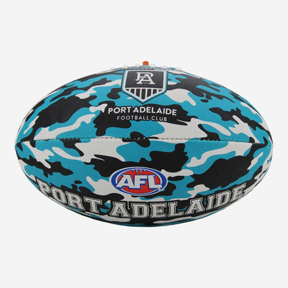 AFL Camo Club Football - Port Adelaide Power - Size 5 - Game Ball