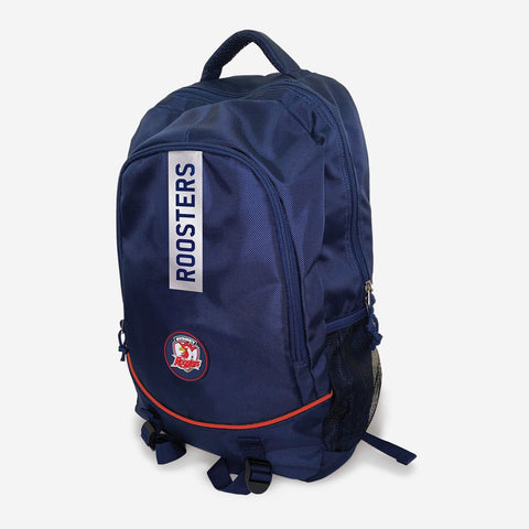 NRL Stirling Backpack - Sydney Roosters - 49x32x12cm - Nylon Bag