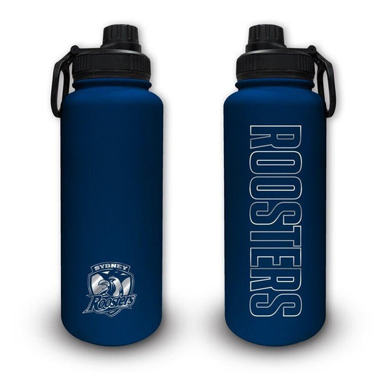 NRL Stainless Steel 960mL Drink Bottle - Sydney Roosters - Double Walled