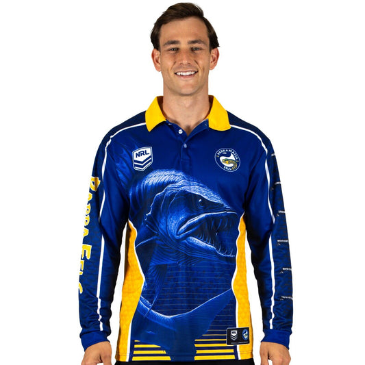 NRL 'Barracuda' Fishing Shirt - Parramatta Eels - Adult - Men - Polo