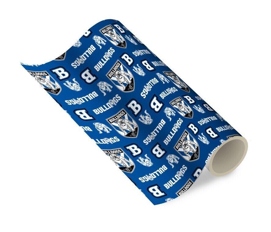 NRL Wrapping paper - Canterbury Bulldogs - New Design - Gift Wrap - 49cmX69cm