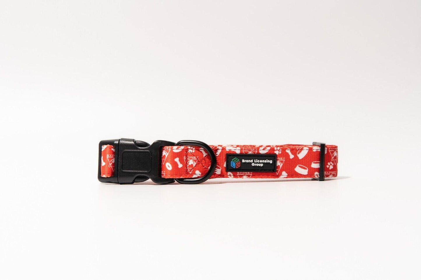 AFL Adjustable Dog Collar - Sydney Swans - Small To Large - Strong Durable