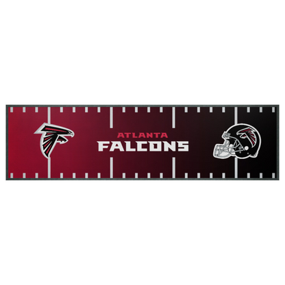 NFL Bar Runner - Atlanta Falcons - 25x90cm - Rubber Backed