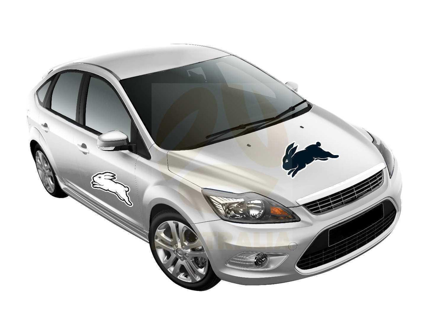 NRL Car Monster Decal - South Sydney Rabbitohs - Sticker - Team Logo - 470mm