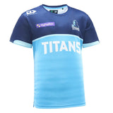 NRL 2023 Warm Up Tee Shirt - Gold Coast Titans - Adult - T-Shirt - DYNASTY