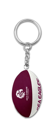 NRL Ball Keyring - Manly Sea Eagles - Key ring - Rugby League