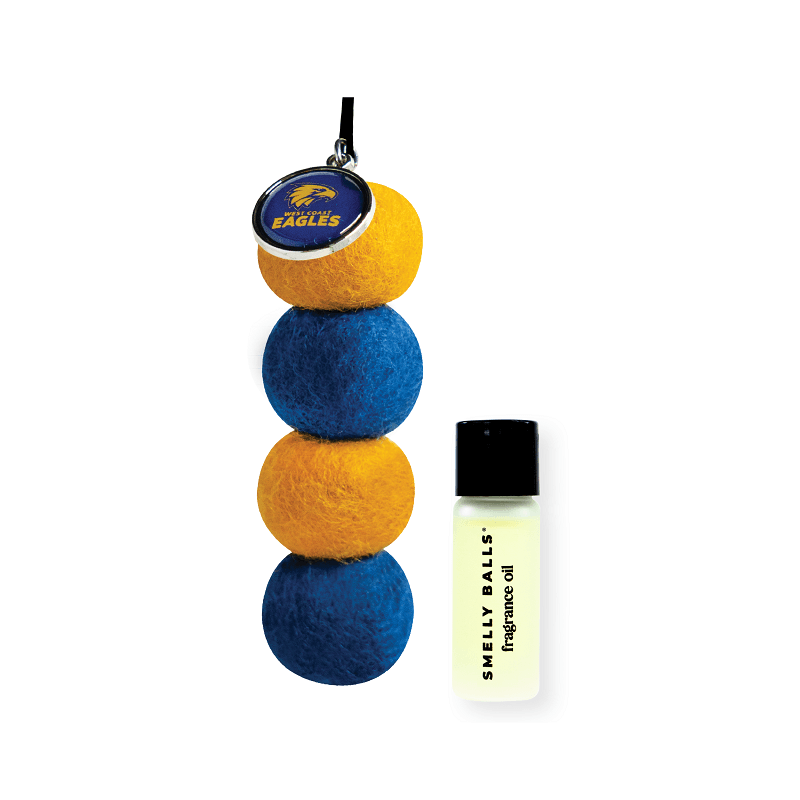 AFL Smelly Balls Set - West Coast Eagles - Re-useable Car Air Freshener