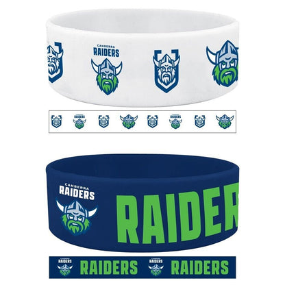 NRL Wrist Bands Set of 2 - Canberra Raiders - Set of Two - Silicone Band