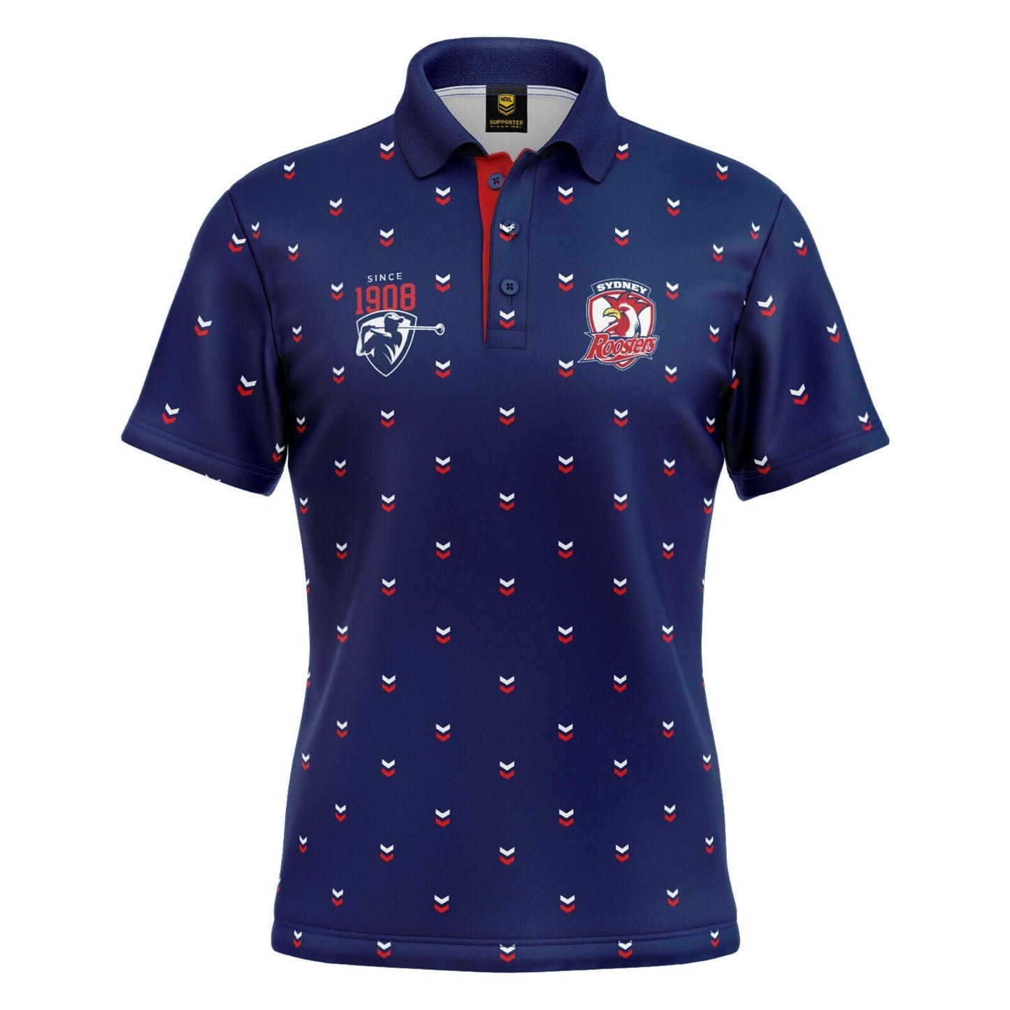 NRL 'Mulligan' Golf Polo - Sydney Roosters - Adult - Mens - Polo